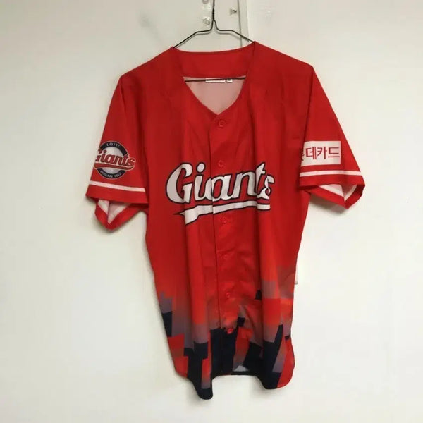 [BUNJANG] Lotte Giants Men's Short Sleeve Uniform Jersey M (95) / 롯데자이언츠 남성 유니폼 반팔티 95M@9933