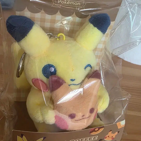 [BUNJANG] Pokemon Ediya Pikachu Plush Keyring / 포켓몬스터 이디야 피카츄 인형 키링