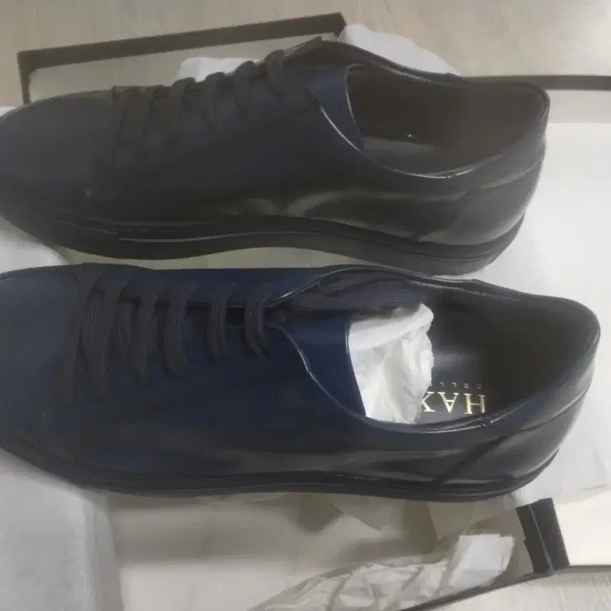 [BUNJANG] Hacksby Cordovan Navy Low Shoes / 학스비 로우 코도반 네이비