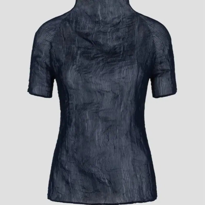 [BUNJANG] Issey Miyake Sheer Pleated Twist 1 Top - Dark Navy, Size 2 / 이세이미야케 탑 쉬폰 트위스트1 탑 다크 네이비 2사이즈