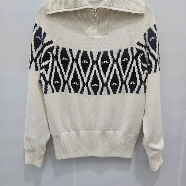 [BUNJANG] J.Lindeberg Half-Zip Knit Sweater / 제이린드버그 반집업 니트 스웨터