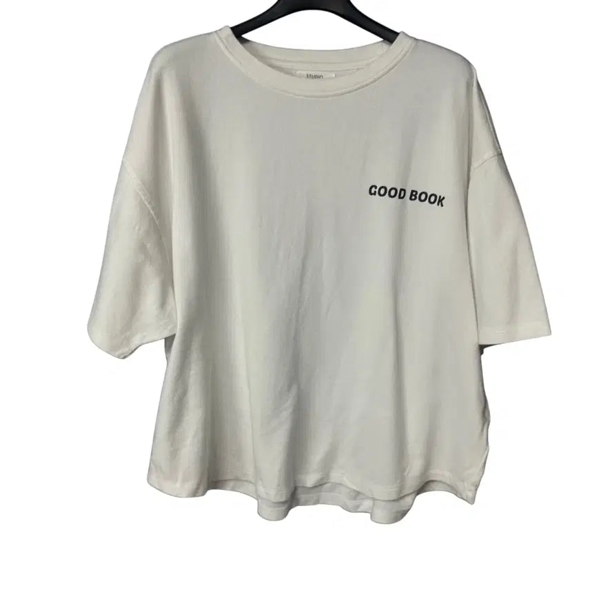 [BUNJANG] Studio Tomboy Women's White Short Sleeve T-Shirt / free 스튜디오톰보이 여성 화이트 반팔 티셔츠