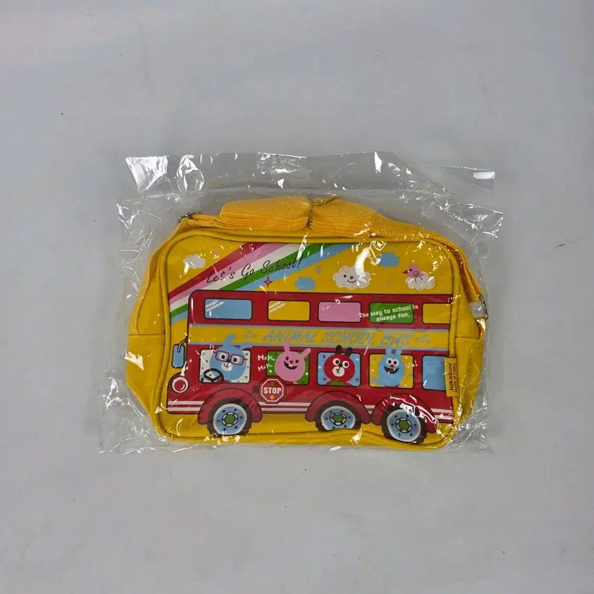 [BUNJANG] Jukebox Animal School Bus Yellow Crossbody Bag / 새상품 주크박스 애니멀 스쿨버스 옐로우 크로스백 260721