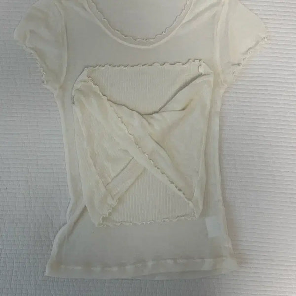 [BUNJANG] Thanat Layered Short Sleeve T-Shirt / 타낫 레이어드 반팔