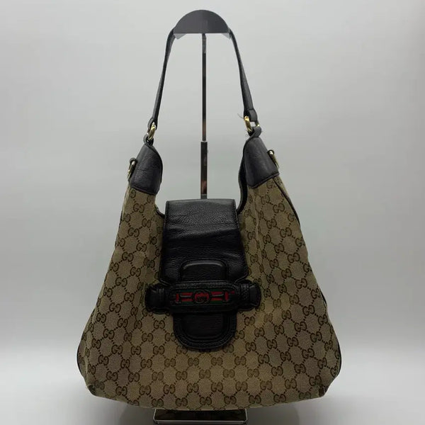 [BUNJANG] Gucci GG Canvas Dressage Hobo Bag / 267002953 구찌 GG 캔버스 드레사지 호보백