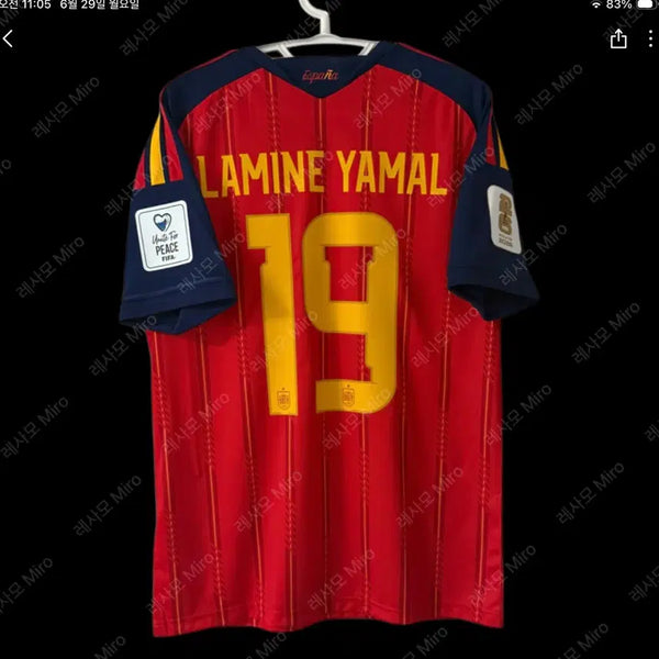 [BUNJANG] Lamine Yamal Spain National Team 2026-2028 Jersey (International M / Domestic L) / 26-28 스페인 국대 라민 야말 국내 L