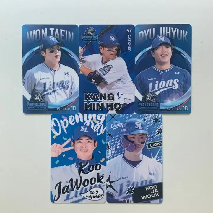[BUNJANG] Samsung Lions Baseball Player Photocard Bundle / 이호성 구자욱 강민호 원태인 류지혁 포카 양도