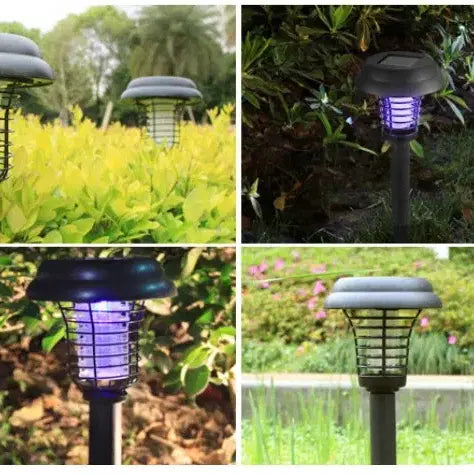 [BUNJANG] Solar Mosquito Killer Lamp Insect Trap with LED / 태양광 모기퇴치기 캠핑 태양열 전기 모기 벌레 퇴치 LED 포충기