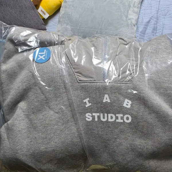 [BUNJANG] IAB STUDIO Hoodie Gray XL / IAB STUDIO 아이앱 스튜디오 후드 그레이 XL