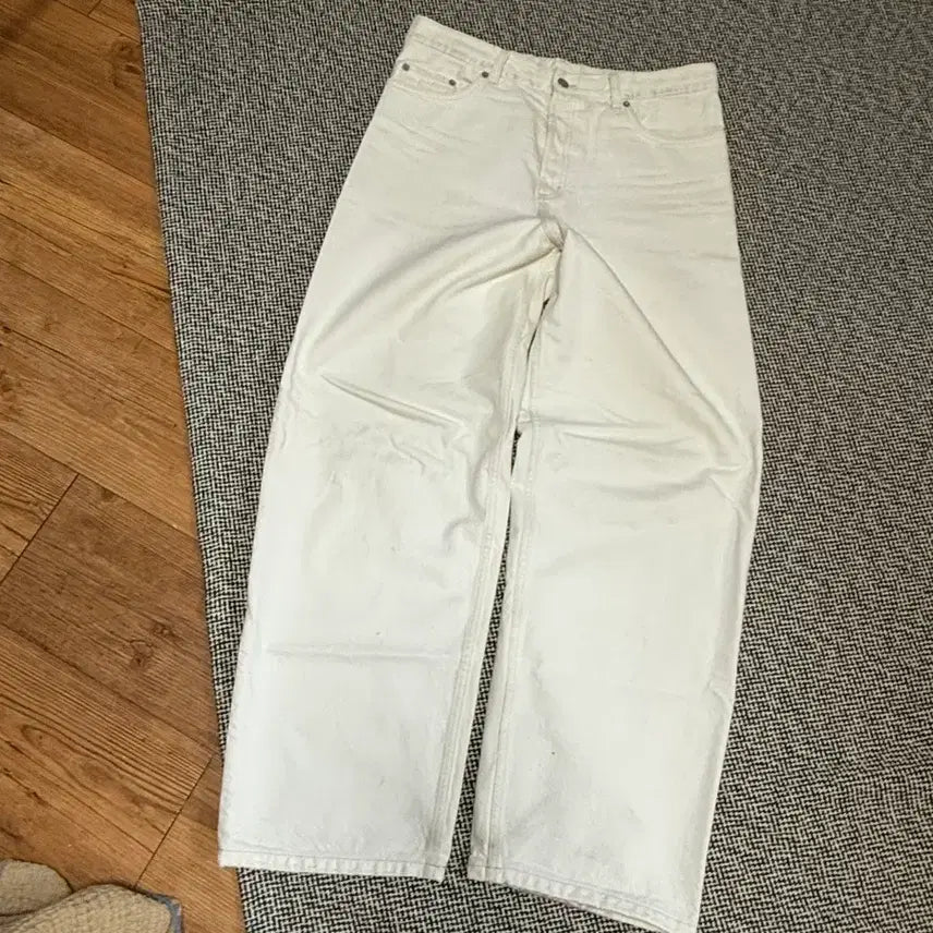 [BUNJANG] COS Wide Leg Jeans White Size 31 / COS 와이드레그진 화이트 31