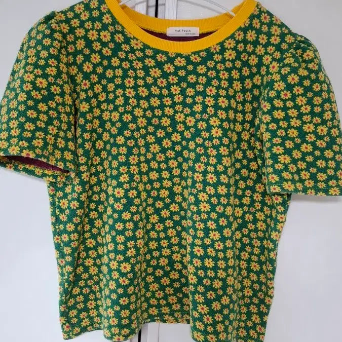 [BUNJANG] Puff Sleeve Blouse T-Shirt / 퍼프소매티셔츠,블라우스,반팔티