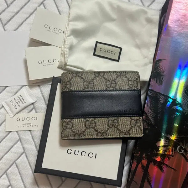 [BUNJANG] Gucci Eden GG Supreme Bi-Fold Wallet / 정품,A급,급매) 구찌 반지갑(에덴 GG 슈프림 반지갑)