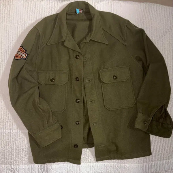 [BUNJANG] Harley-Davidson Chestnut Shirt Jacket / 할리데이비슨 군밤색 셔츠 자켓