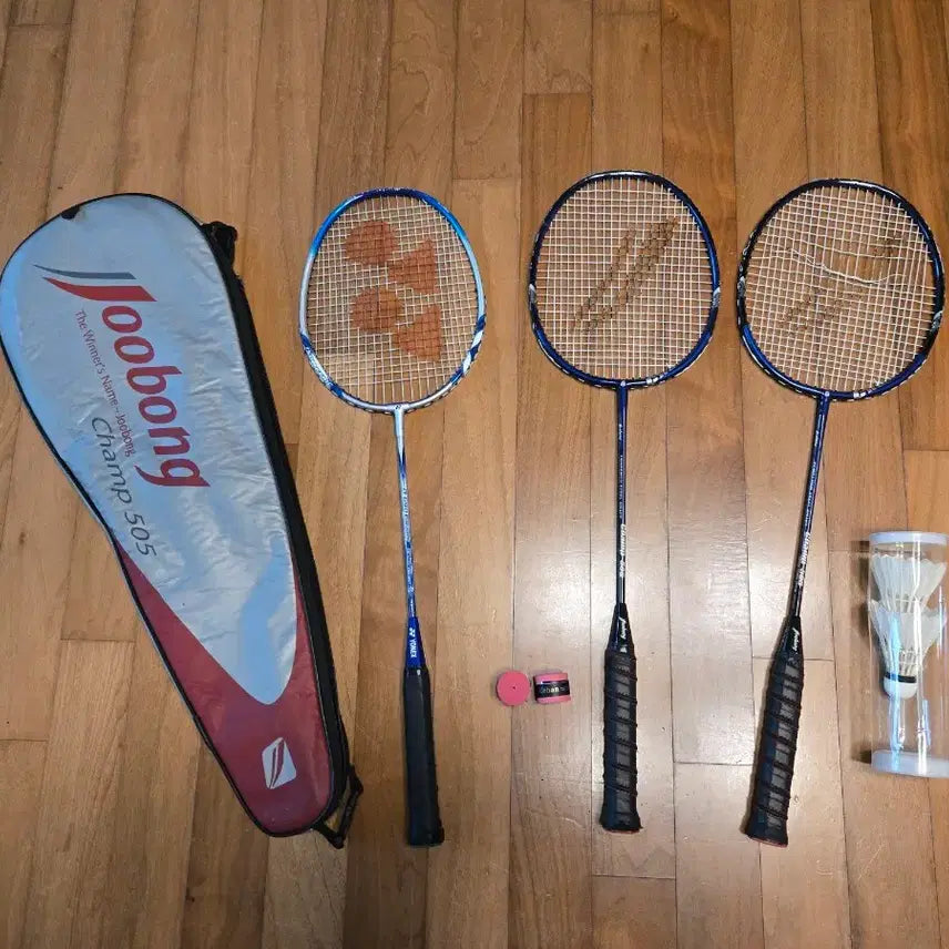 [BUNJANG] JOOBOONG 505 Badminton Racket Bundle / 주봉 505 배드민턴라켓 외 모두일괄 택포