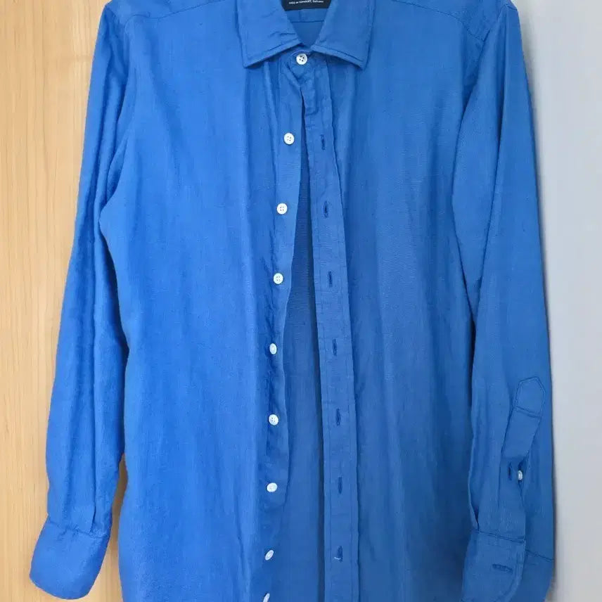 [BUNJANG] Drake's MTO Linen Shirt Bright Navy / (한국 체형 반영) 드레익스 MTO 린넨 셔츠 브라이트네이비