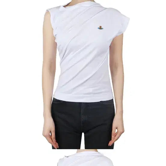 [BUNJANG] Vivienne Westwood Hebo Top Short Sleeve T-Shirt White XS / 비비안웨스트우드 헤보탑 반팔티 화이트 xs