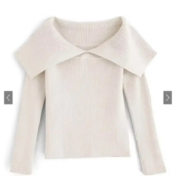 [BUNJANG] Grl Off-Shoulder Collar Long-Sleeve T-Shirt / 처분) Grl 그레일 오프숄더 카라 긴팔 티