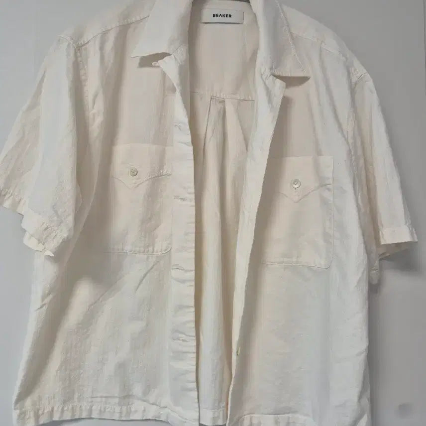 [BUNJANG] Beaker Ivory Shirt / 비이커 아이보리 셔츠