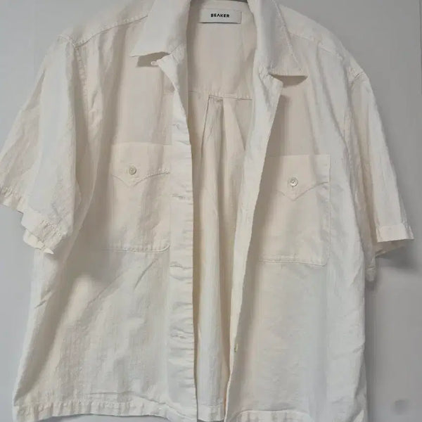 [BUNJANG] Beaker Ivory Shirt / 비이커 아이보리 셔츠