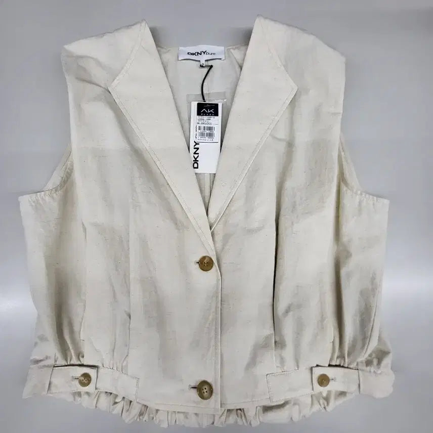 [BUNJANG] DKNY Linen Blend Vest / 새상품  DKNY 린넨혼방 베스트