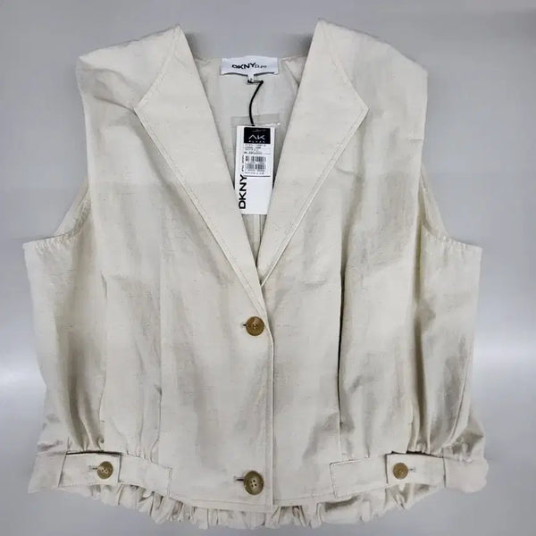 [BUNJANG] DKNY Linen Blend Vest / 새상품  DKNY 린넨혼방 베스트