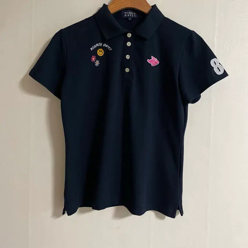 [BUNJANG] Pargates Short Sleeve Polo Shirt Navy / 파리게이츠 반팔 폴로셔츠 (네이비)