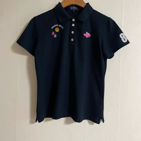 [BUNJANG] Pargates Short Sleeve Polo Shirt Navy / 파리게이츠 반팔 폴로셔츠 (네이비)