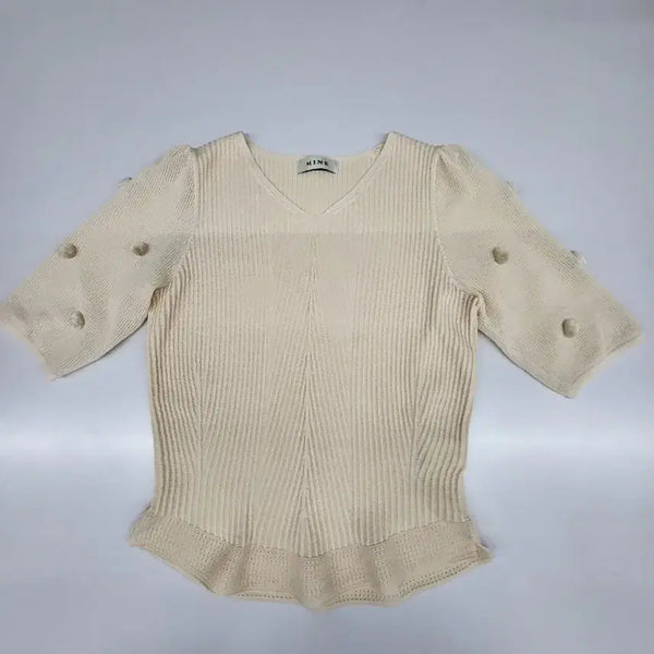 [BUNJANG] Mine Puff Sleeve Knit / 마인 퍼프소매 니트