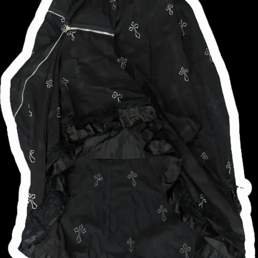 [BUNJANG] h.naoto BLOOD Long Skirt / h.naoto blood 에이치나오토 블러드 롱스커트 언밸 펑크 고스 지뢰계