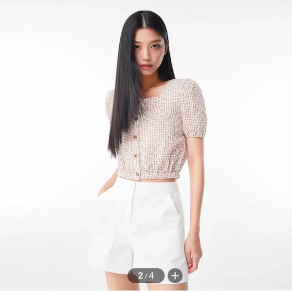 [BUNJANG] MIXXO Eyelet Blouse / 새상품) 미쏘 아일렛 블라우스 판매해요