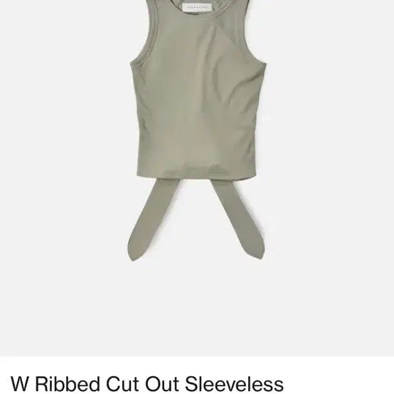 [BUNJANG] Brownyard Ribbed Cut-Out Sleeveless Top / 브라운야드 골지 컷아웃 민소매 brownyard