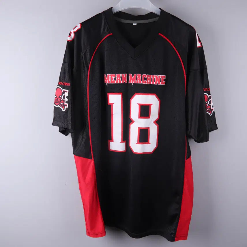 [BUNJANG] Mean Machine Crewe 18 Black Football Jersey (XL) / MEAN MACHINE CREWE 18번 블랙 풋볼 져지 블랙 (XL)