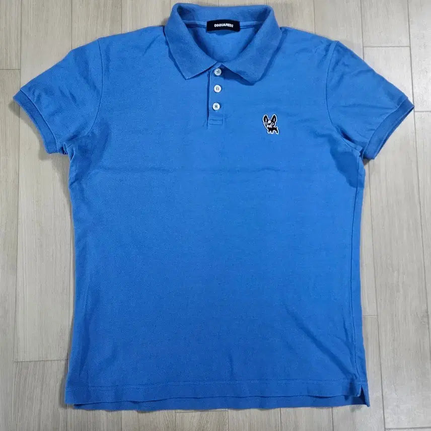 [BUNJANG] Dsquared2 French Bulldog Short Sleeve Polo Shirt Size 48 / 디스퀘어드2 프렌치불독 반팔 카라티 48