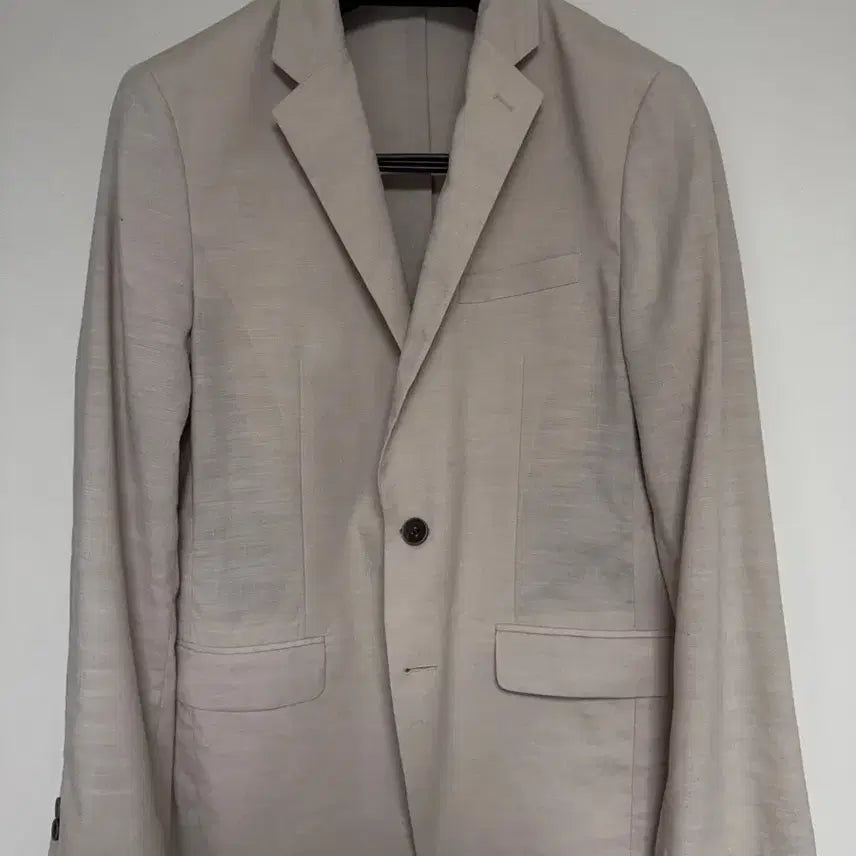 [BUNJANG] TNGT Beige Linen Blend Jacket Size 100 / TNGT 베이지 린넨 자켓 100