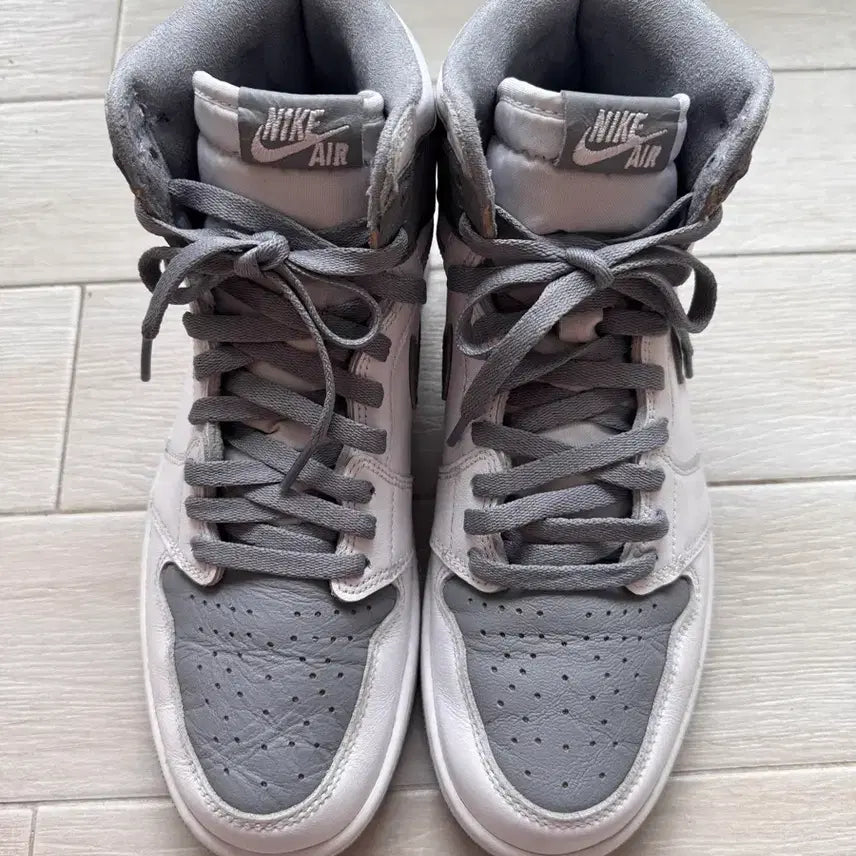 [BUNJANG] Nike Air Jordan 1 High White Grey / 나이키 에어 조던 1 하이 화이트 그레이 280