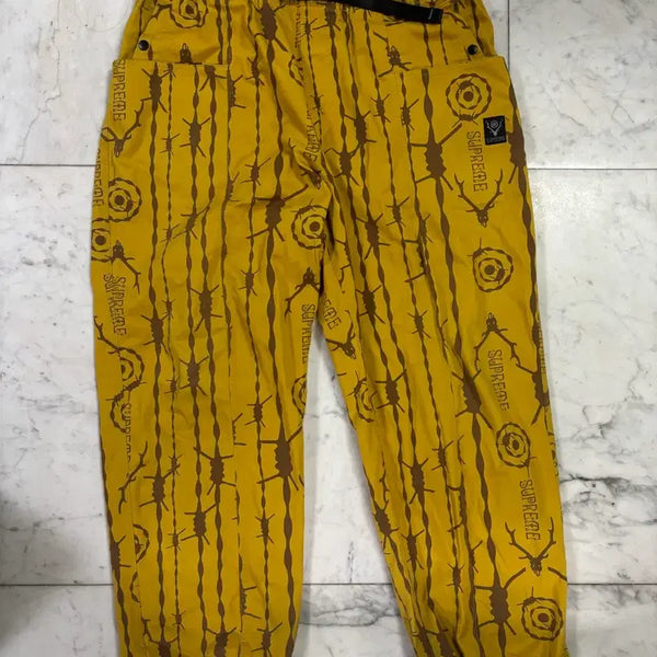 [BUNJANG] Supreme x South2 West8 Belted Pants Yellow 21SS / 슈프림 x 사우스2 웨스트8 벨티드 팬츠 옐로우 - 1 21SS