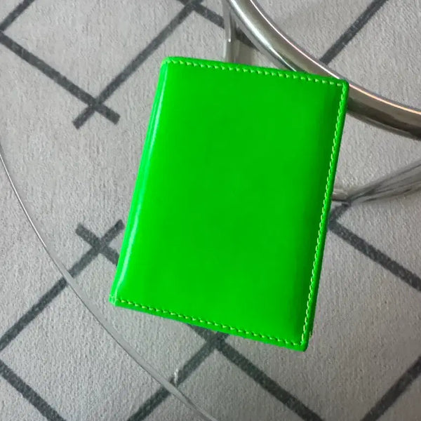 [BUNJANG] Comme des Garçons Fluorescent Green Card Holder / 꼼데가르송 형광 녹색 카드지갑 (새상품)