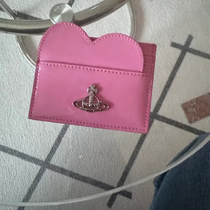 [BUNJANG] Vivienne Westwood Heart Card Wallet Pink / 비비안웨스트우드 하트 카드 지갑 핑크 (거희 새상품)