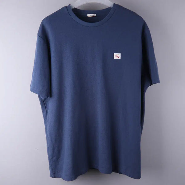 [BUNJANG] Calvin Klein Jeans Navy Blue Waffle Half Sleeve T-Shirt (XL) / 캘빈클라인 진 네이비 블루 와플 반팔 티셔츠 (XL)