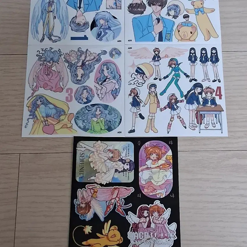 [BUNJANG] Cardcaptor Sakura Stickers (Inst) / 카드캡터체리 카드캡터사쿠라 인스 새상품 개별 판매