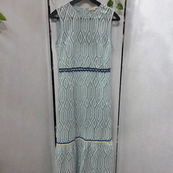 [BUNJANG] Maje Lace Long Sleeveless Dress Mint Blue Size 1 / 마쥬롱원피스