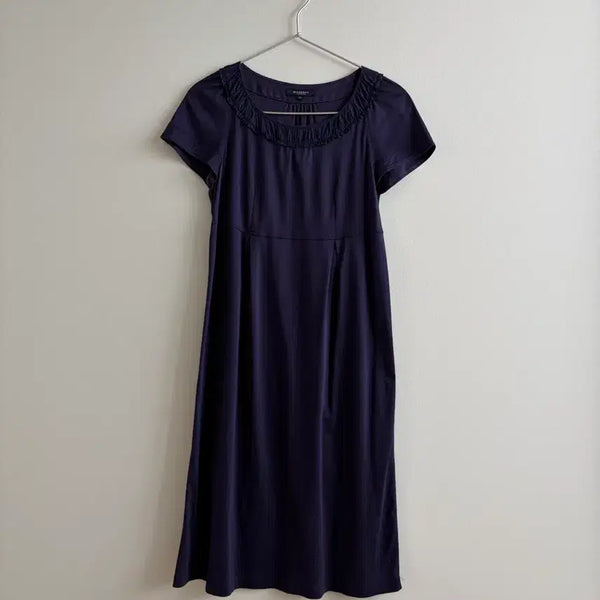 [BUNJANG] Burberry London Ruffle Short Sleeve Dress / 버버리 런던 프릴 반팔 원피스