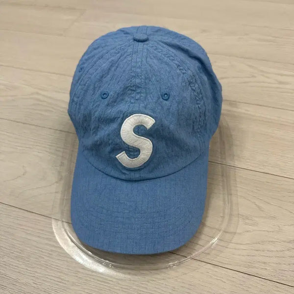 [BUNJANG] Supreme Cordura Ripstop S Logo 6-Panel Royal - 23SS / 슈프림 코듀라 립스탑 S 로고 6-패널 로얄 - 23SS