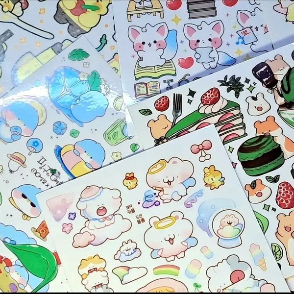 [BUNJANG] High-Quality Sticker Mix - Transparent, Opaque, or Mixed Sets / 인스 믹스 || 25~35장 당 2500원 || 고퀄 인스 || 스티커 믹스