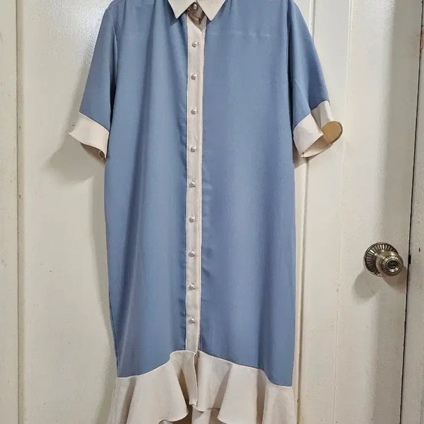 [BUNJANG] Women's Frill Hem Dress Size 66 / 밑단프릴 원피스66
