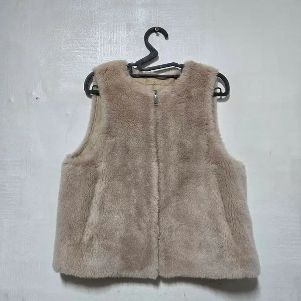 [BUNJANG] A&D Australian Wool Vest Beige Size 66 / A&D 호주산 양모 조끼 66