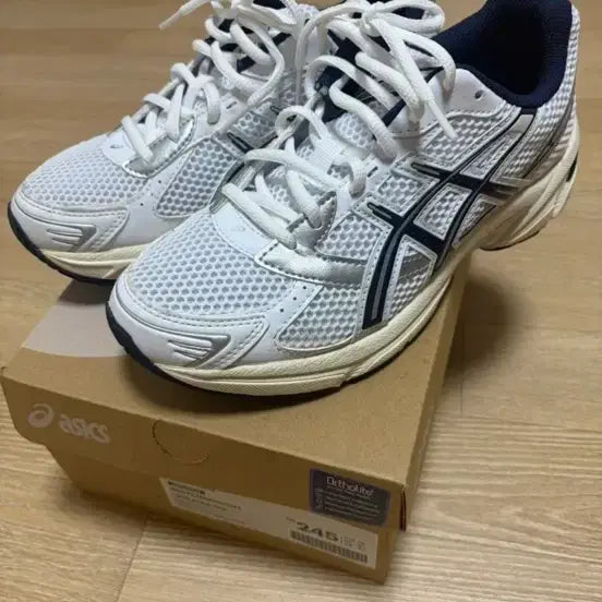 [BUNJANG] ASICS Gel-1130 White/Midnight Sneakers (245mm) / 아식스 젤 1130 화이트/미드나잇 245mm