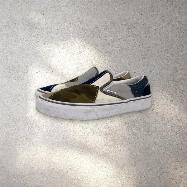[BUNJANG] Vans Slip-On Patchwork Camo Sneakers / [245] 반스 슬립온 패치워크 카모 (No.705)