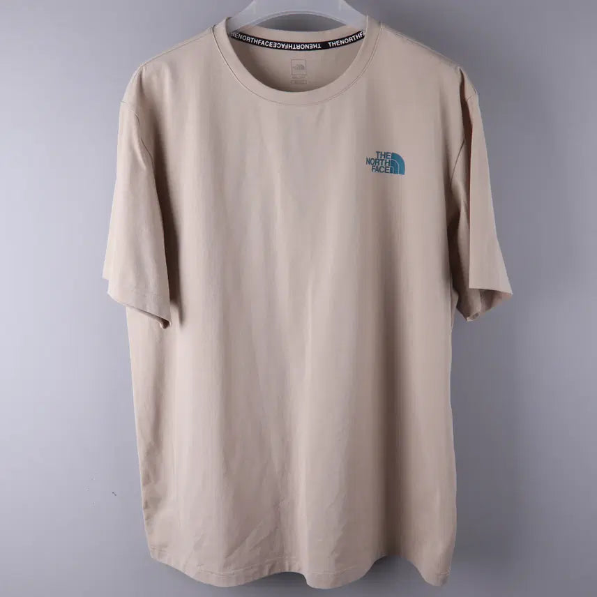 [BUNJANG] The North Face Never Stop Exploring Short Sleeve Round Tee Beige (3XL) / 노스페이스 네버스탑 익스플로링 반팔 라운드티 베이지 (3XL)