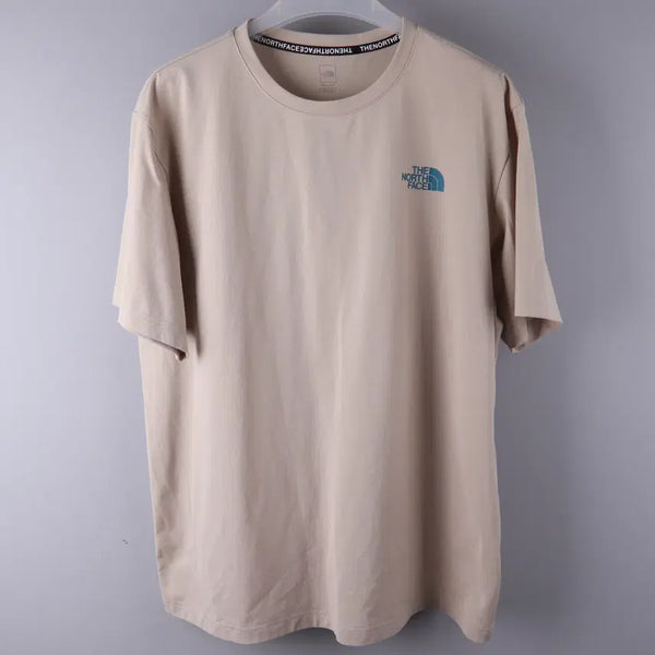 [BUNJANG] The North Face Never Stop Exploring Short Sleeve Round Tee Beige (3XL) / 노스페이스 네버스탑 익스플로링 반팔 라운드티 베이지 (3XL)
